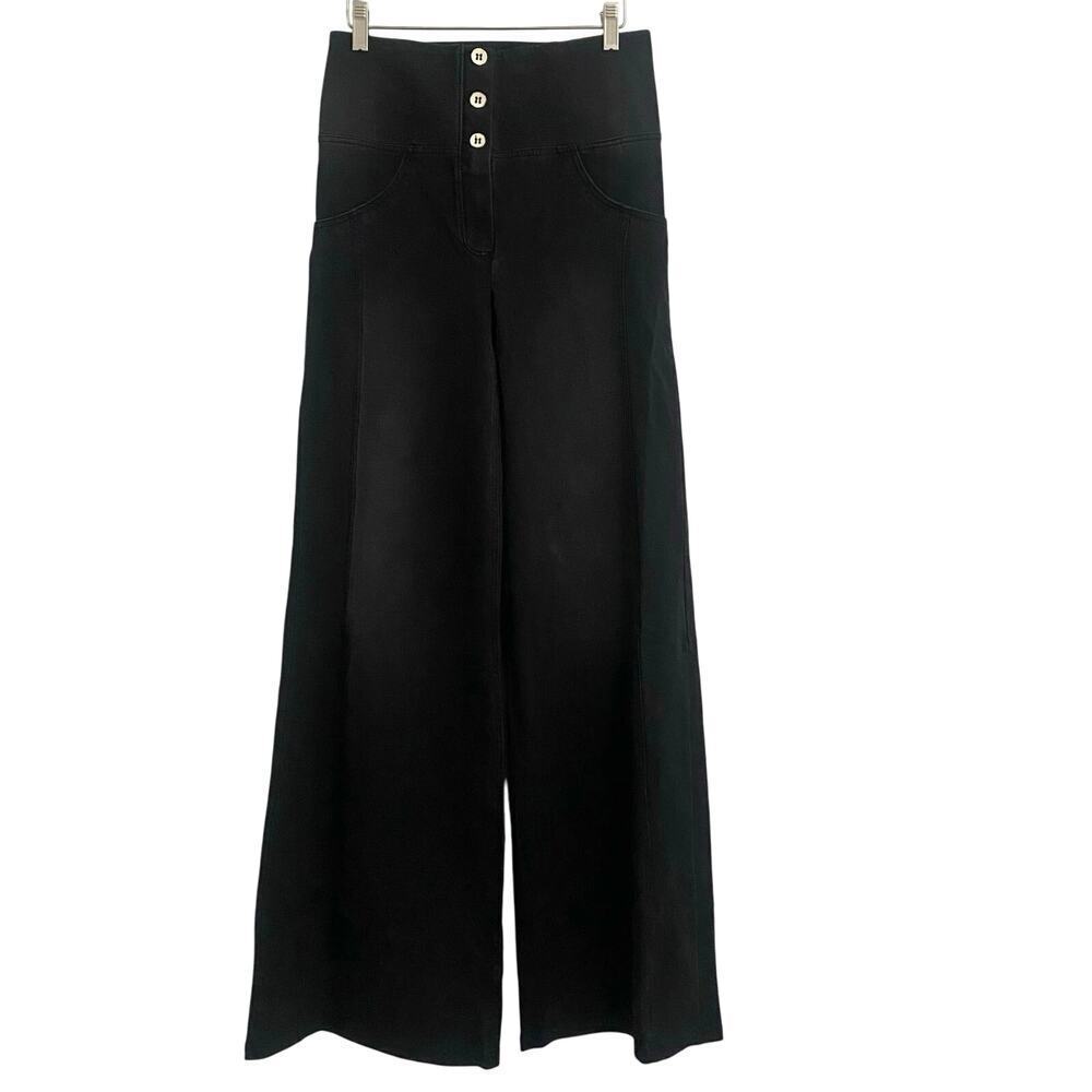 Freddy WRUP Denim Pants High Waisted Palazzo Flare Size Large Booty lift New